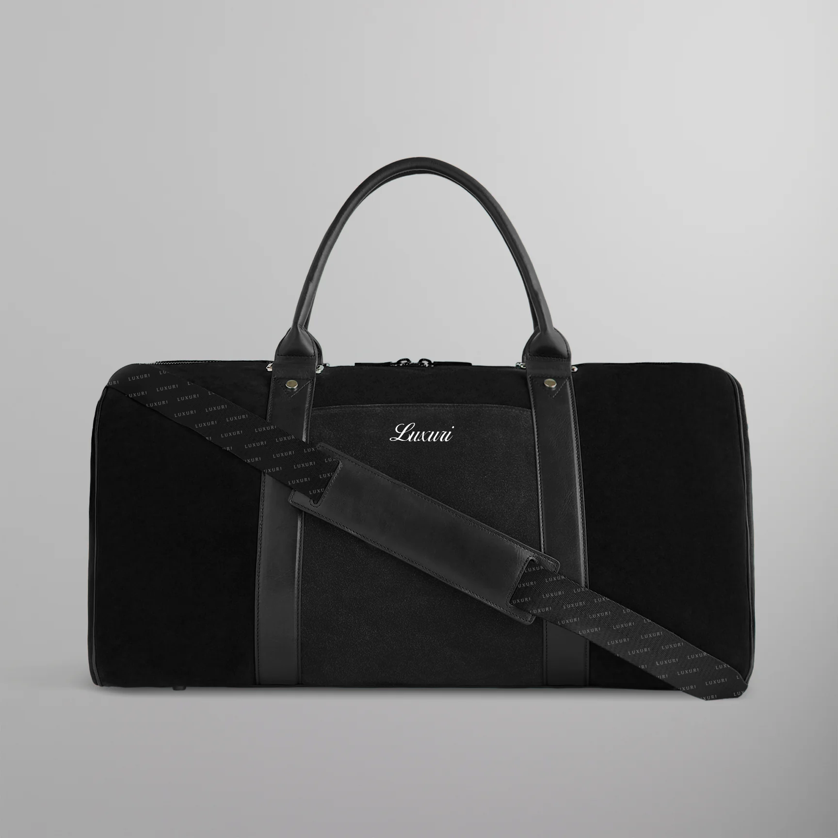 Luxuri Mixed Suede Duffle Bag