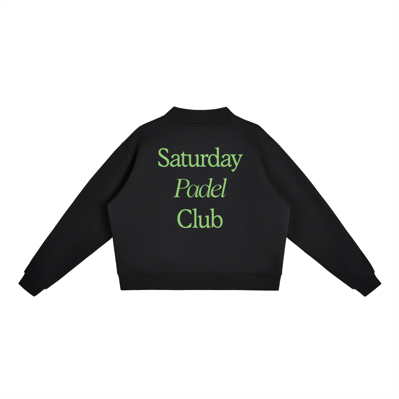 Essential Fleece Mock-Neck Crew Sweatshirt